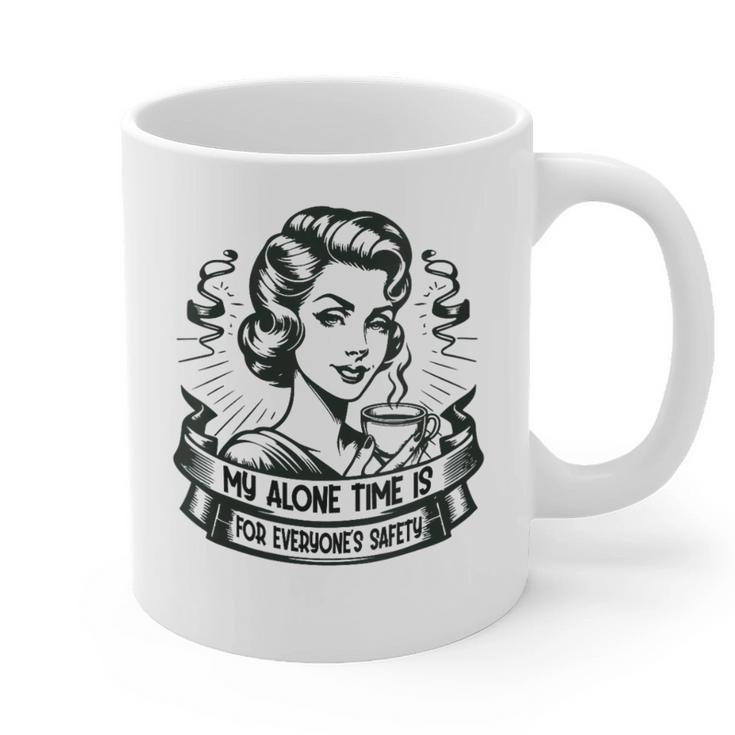 My Alone Time Is For Everyone's Safety Introvert Safety Graphic Print Coffee Mug