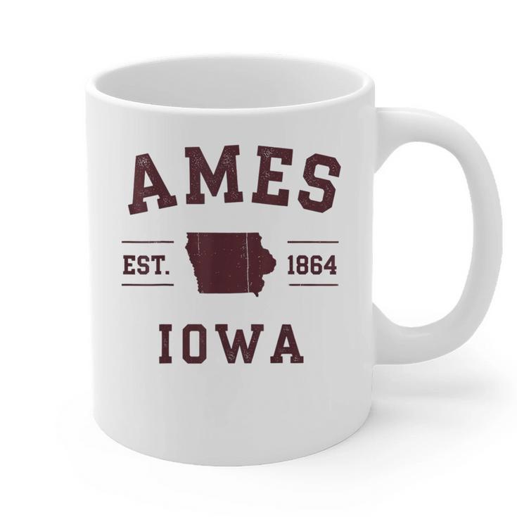 Ames Iowa Est 1864 Nostalgia Graphic Print Coffee Mug
