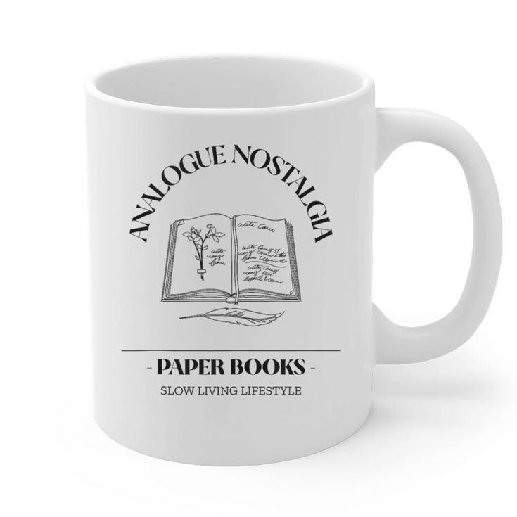 Analogue Nostalgia Paper Books Book Graphic Graphic Print Coffee Mug