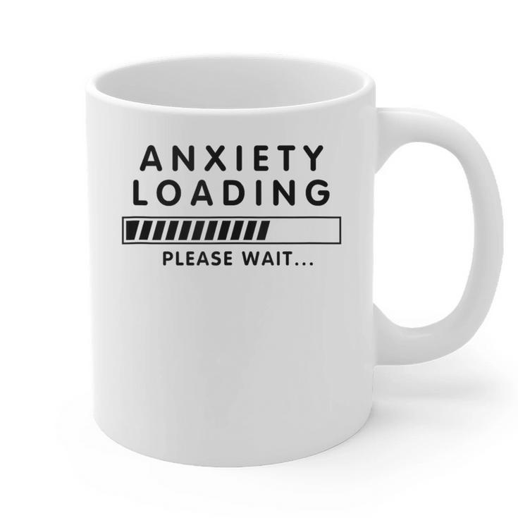 Anxiety Loading Please Wait Anti-Social Introvert Graphic Print Coffee Mug
