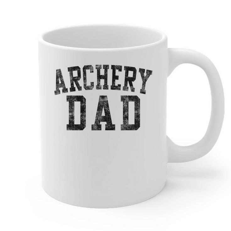 Archery Dad Birthday Classic Bold Font Archery Daddy Graphic Print Coffee Mug