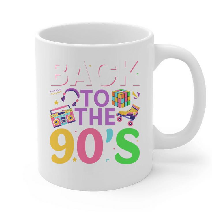 Back To The 90's Mixtape Era Nostalgia Retro 1990 90's Style Premium Tri-Blend Graphic Print Coffee Mug