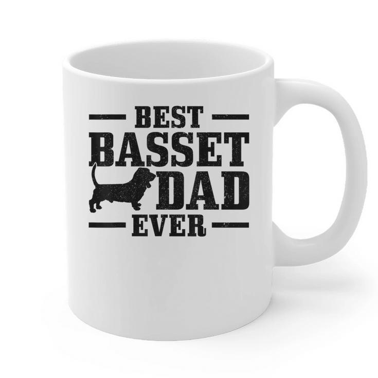 Basset Dad Dog Papa Basset Hound Men Graphic Print Coffee Mug