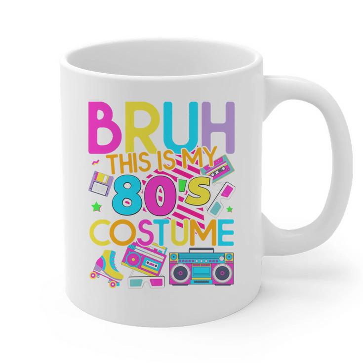 Bruh This Is My 80's Costume Nostalgia Mixtape 80s 90s Party Graphic Print Coffee Mug