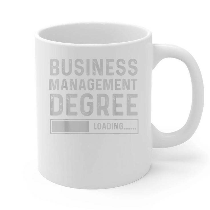 Business Management Degree Loading Graduation Graphic Print Coffee Mug