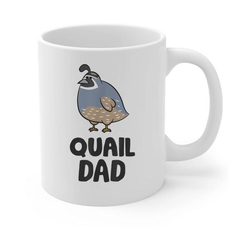 California Quail Bird Dad Quail Dad Graphic Print Coffee Mug