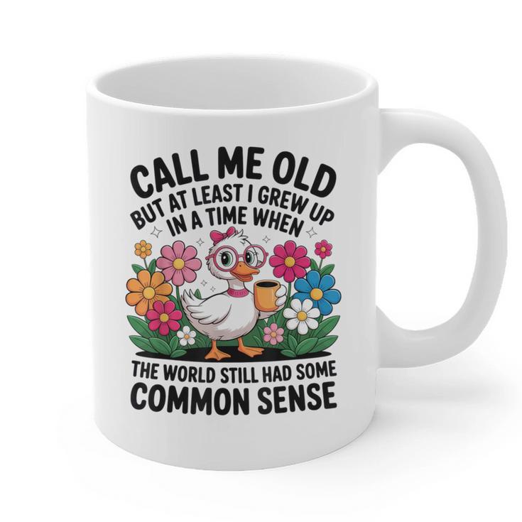 Call Me Old Seniors Nostalgia Retro Humor Casual Graphic Print Coffee Mug