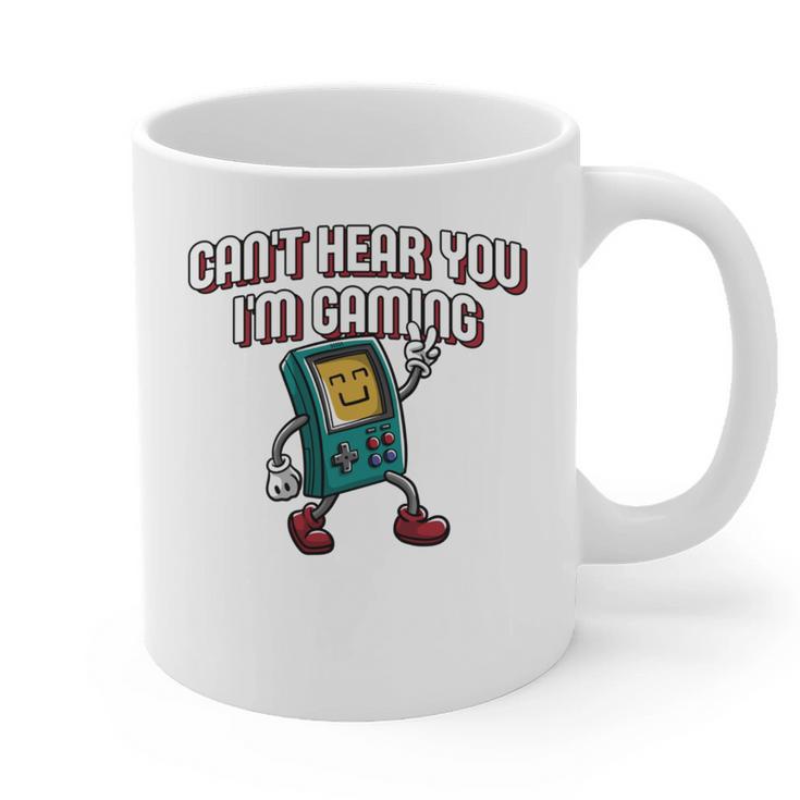 Cant Hear You Im Gaming Introvert Gamer Antisocial Graphic Print Coffee Mug