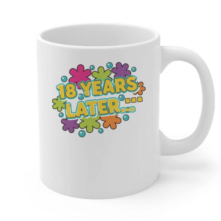 Cartoons Retro 18 Years Later Groovy Pop Art Nostalgia Graphic Print Coffee Mug