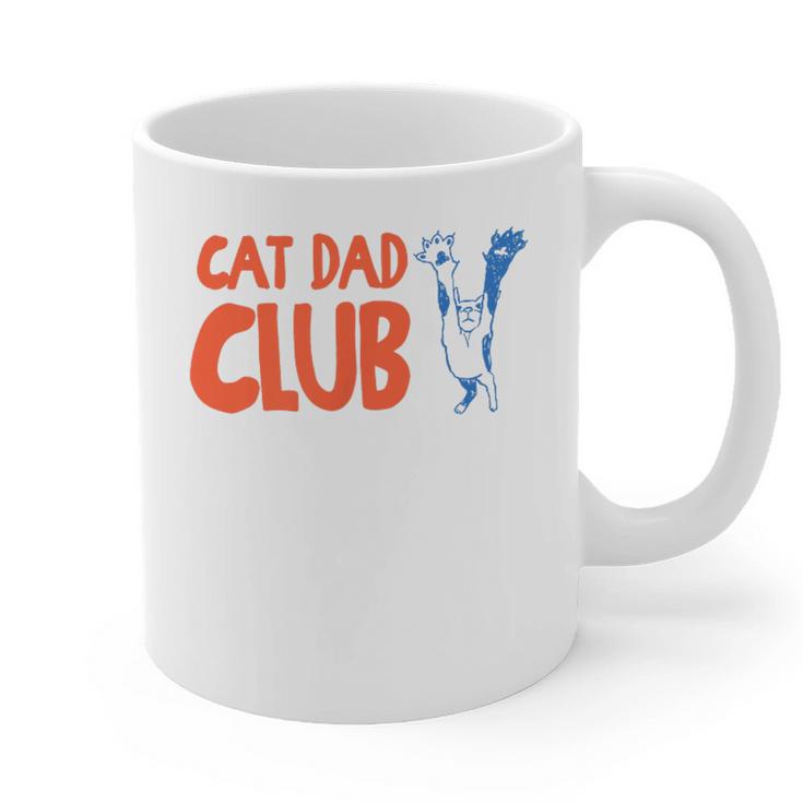 Cat Dad Club Life Is Better With Cats Father's Day 2 Sided Graphic Print Coffee Mug
