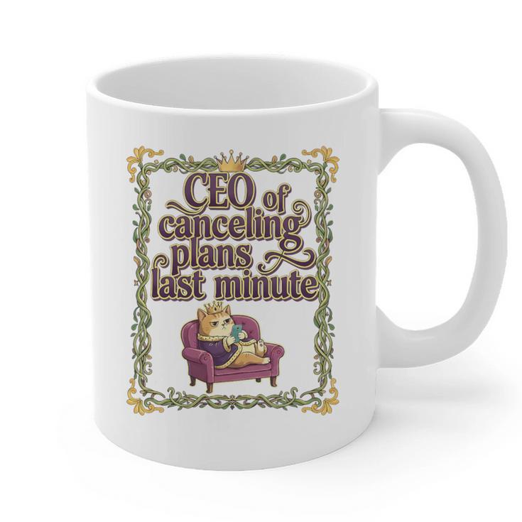 CEO Of Canceling Plans Flake Introvert Friend Premium Tri-Blend Graphic Print Coffee Mug CEO Of Canceling Plans Flake Introvert Friend Premium Tri-Blend Graphic Print Coffee Mug