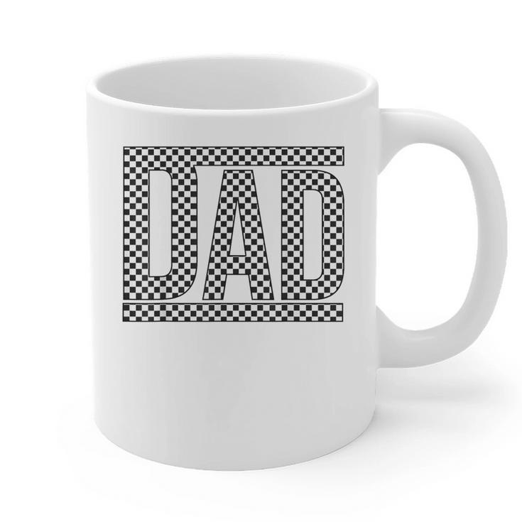 Checkered Dad Father's Day For Dad Family Graphic Print Coffee Mug