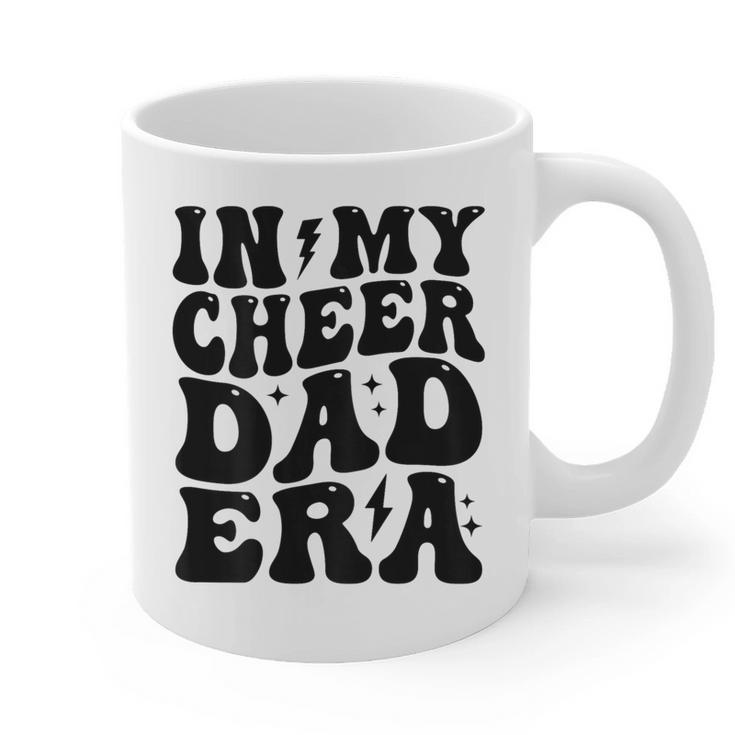 In My Cheer Dad Era Cheerleader Dad Sports Groovy Graphic Print Coffee Mug