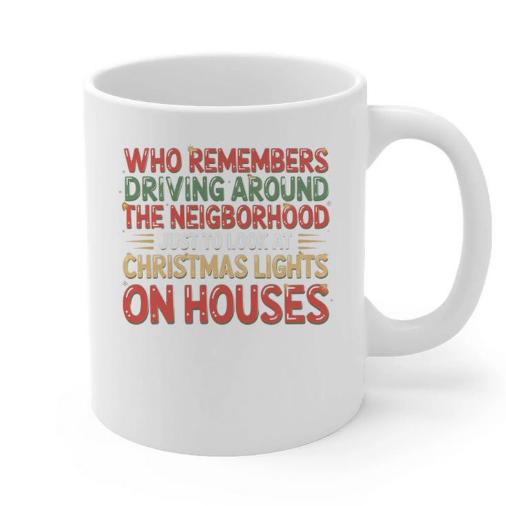 Christmas Lights Nostalgia – Holiday Memory Christmas Spirit Premium Tri-Blend Graphic Print Coffee Mug
