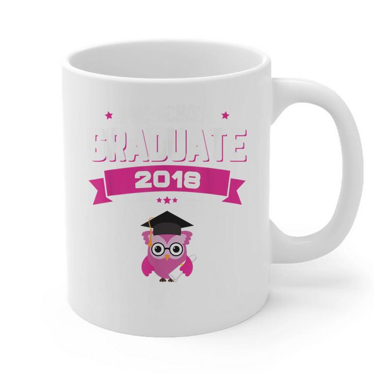 Class Of 2018 Preschool Graduation Girls Pre K Graphic Print Coffee Mug