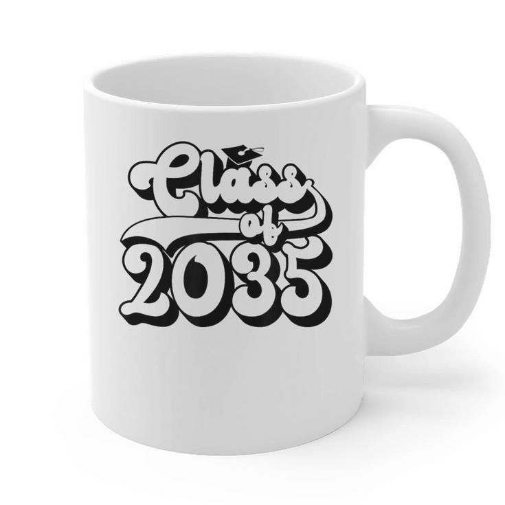 Class Of 2035 Senior Retro 2035 Grad Graduate Graduation Graphic Print Coffee Mug