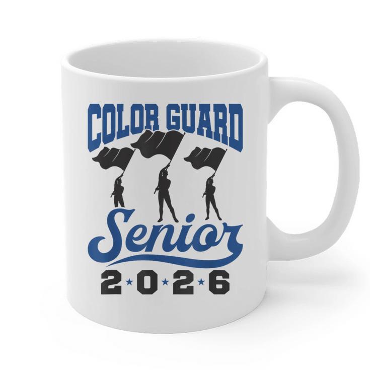 Color Guard Senior 2026 Flags Marching Band Graduation Grad Graphic Print Coffee Mug