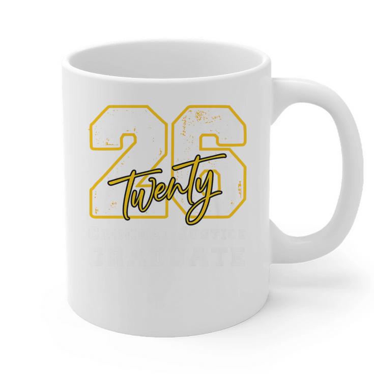 Criminal Justice Graduate Graduated Class Of 2026 Graduation Premium Graphic Print Coffee Mug