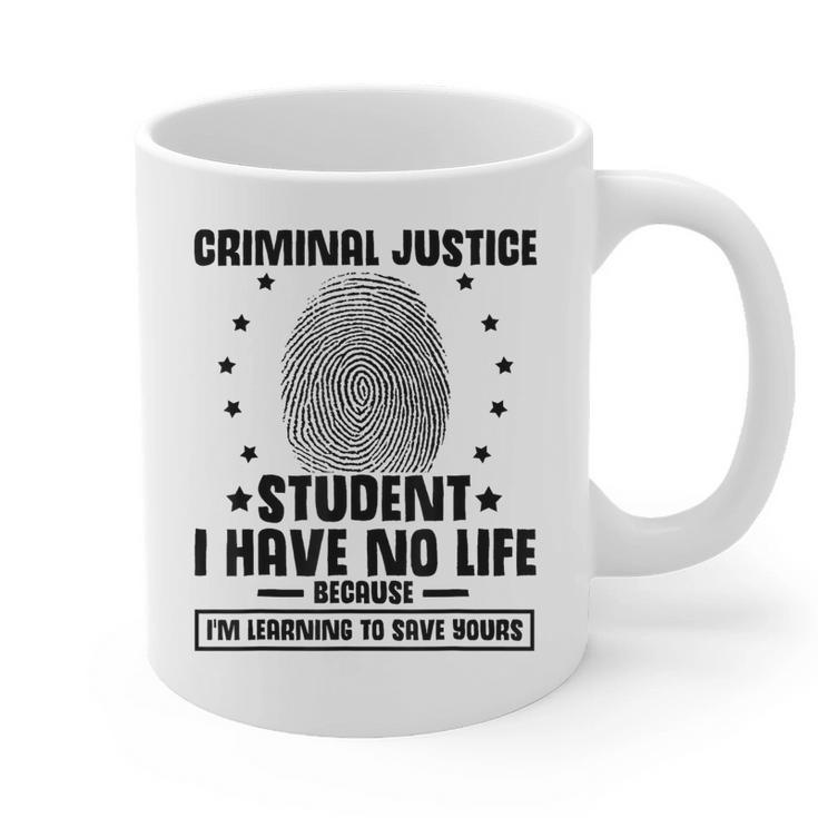 Criminal Justice School Degree Graduation Day Student Graphic Print Coffee Mug