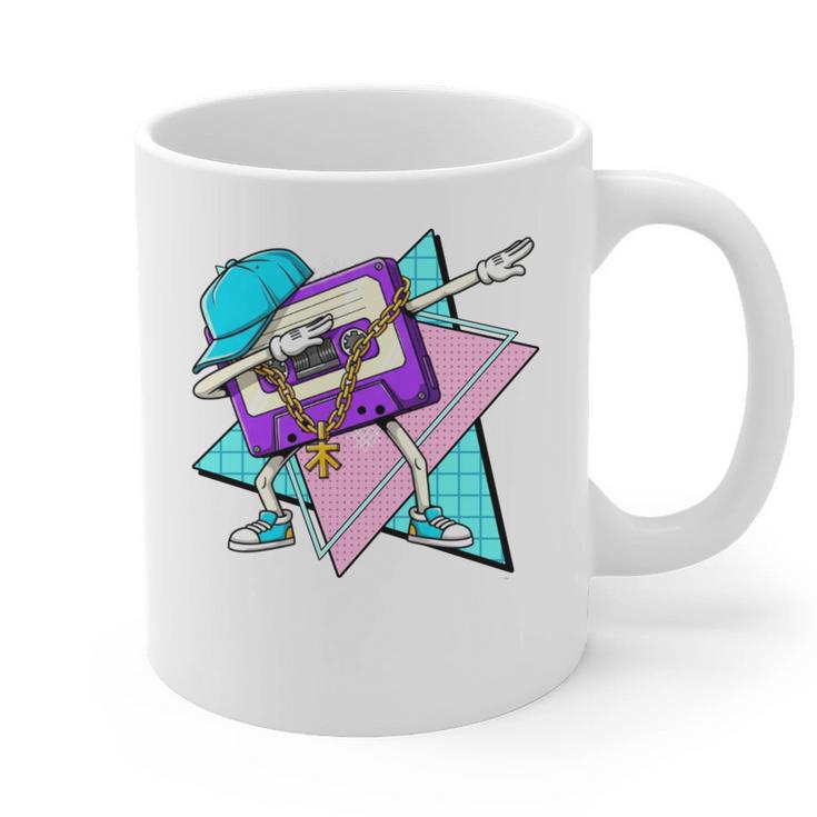 Dabbing Cassette Tape 70s 80s 80s Outfit Nostalgia Graphic Print Coffee Mug