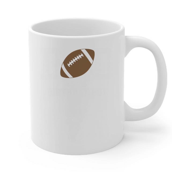 Dad Of The Birthday Boy Football Lover First Birthday Party Graphic Print Coffee Mug