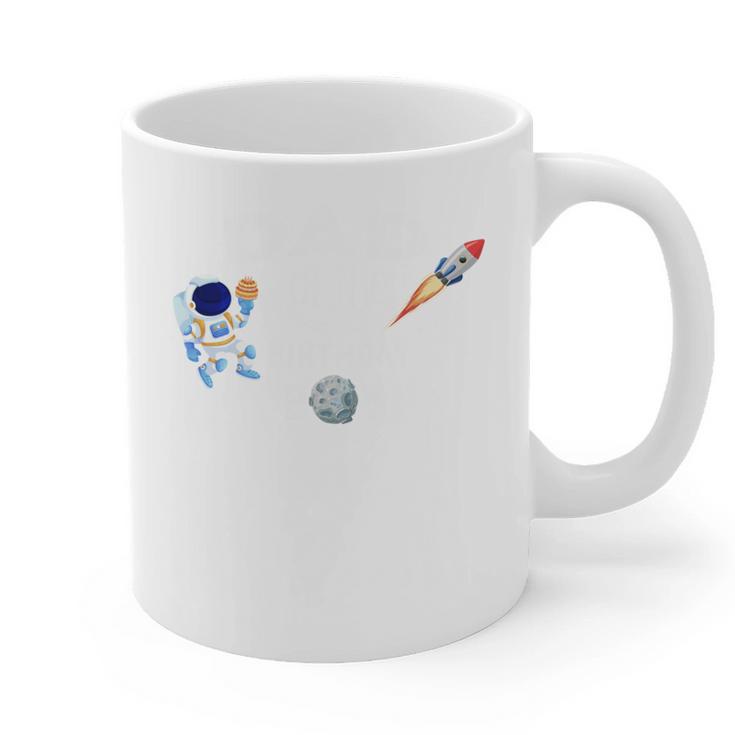 Dad Of The Birthday Boy Space Astronaut Birthday Family Graphic Print Coffee Mug