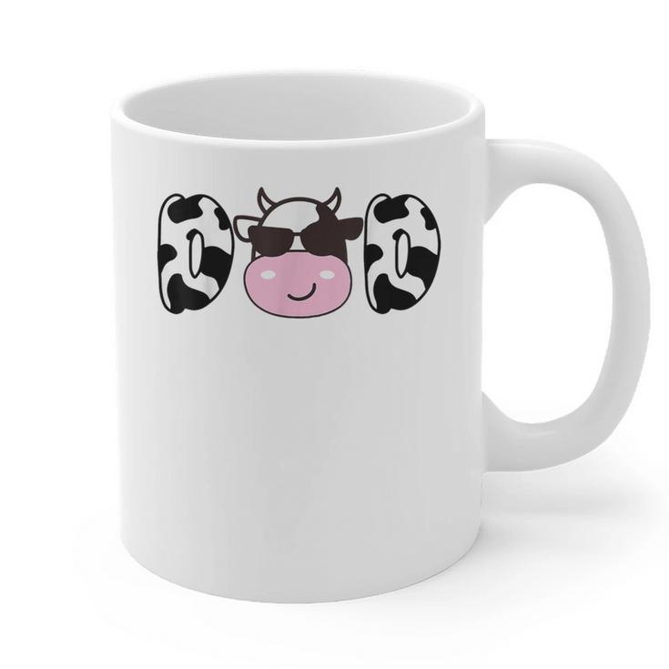 Dad Of The Birthday Girl Cow Daddy Papa Bday Matching Graphic Print Coffee Mug