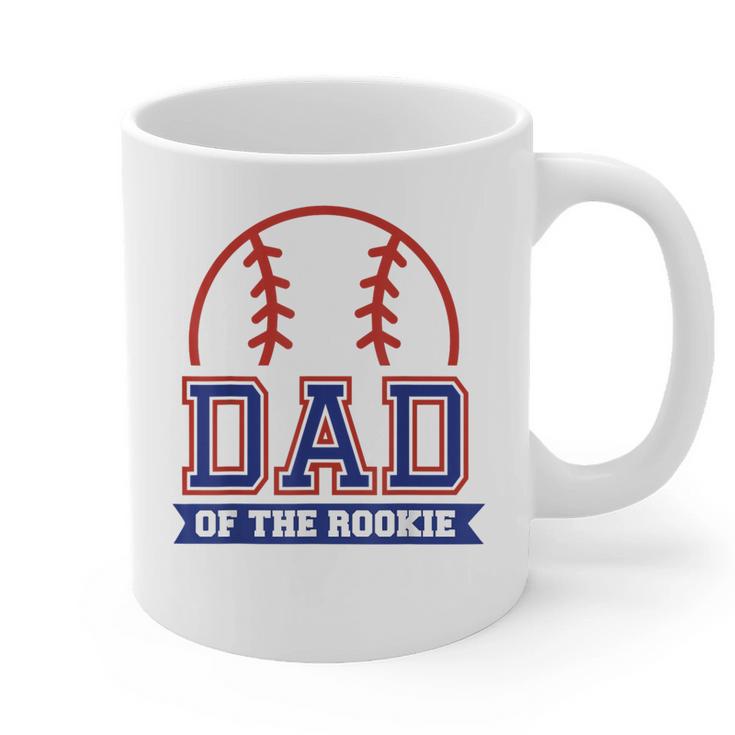 Dad Of Rookie 1st Birthday Baseball Theme Matching Party Graphic Print Coffee Mug
