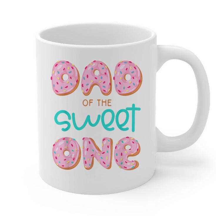 Dad Sweet One 1st First Birthday Matching Family Donut Graphic Print Coffee Mug