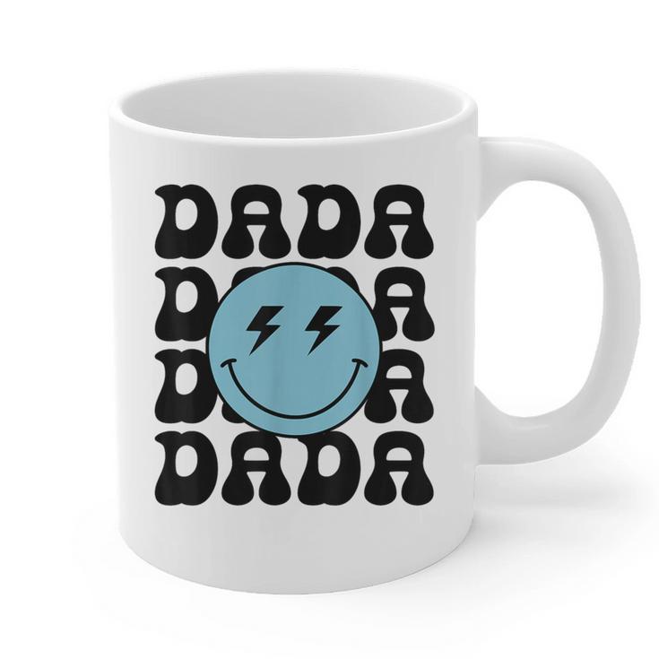 Dada One Happy Dude 1st Birthday Family Matching Graphic Print Coffee Mug