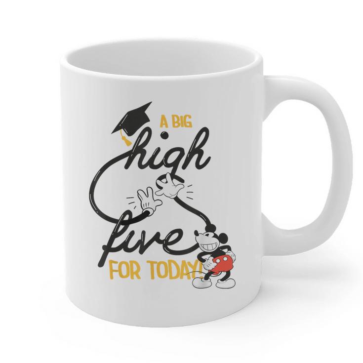 Disney Mickey Mouse A Big High Five For Today Graduation Graphic Print Coffee Mug
