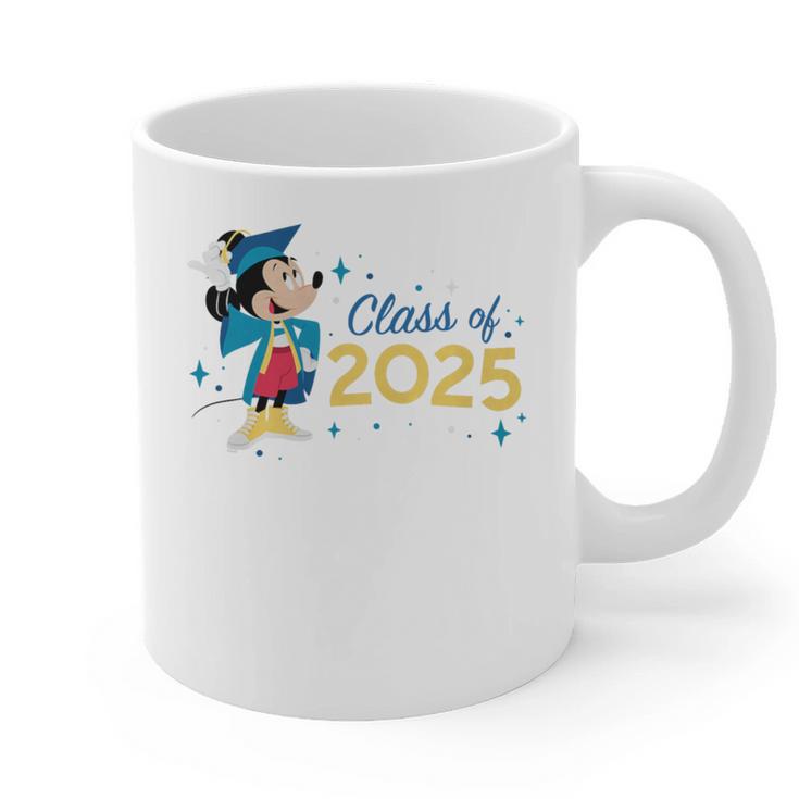 Disney Mickey Mouse Cap & Gown '25 Graduation Class Of 2025 Premium Tri-Blend Graphic Print Coffee Mug