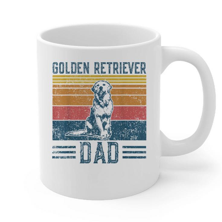 Dog Golden Dad Vintage Golden Retriever Dad Small Graphic Print Coffee Mug