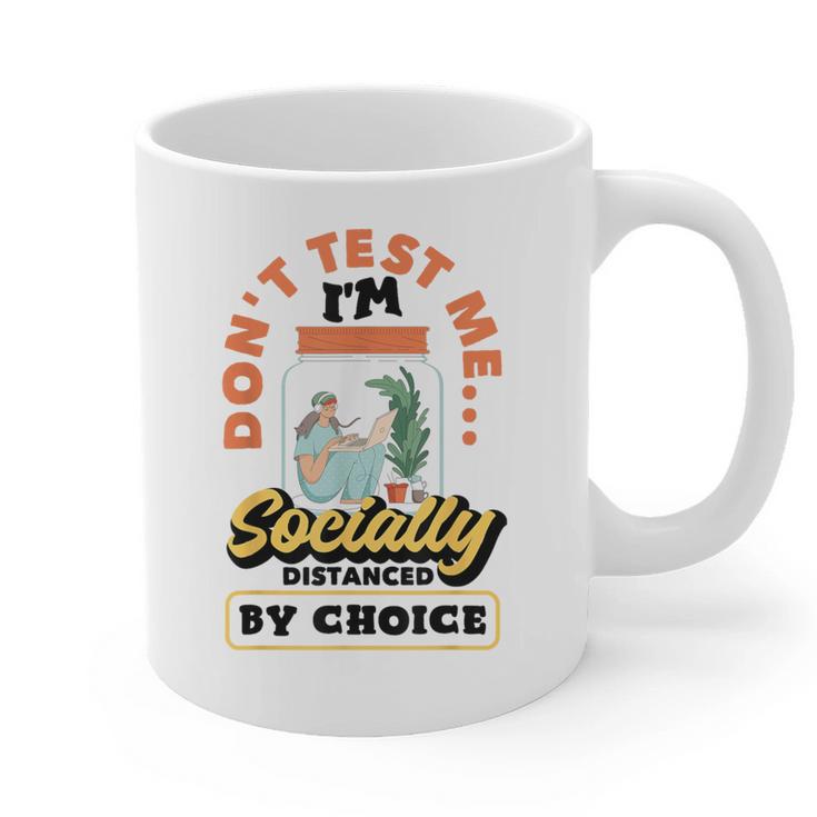 Don't Test Me Introvert's Graphic Print Coffee Mug Don't Test Me Introvert's Graphic Print Coffee Mug