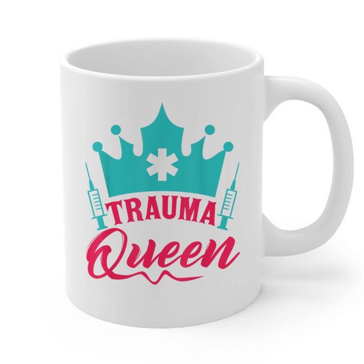 EMT Trauma Queen Paramedic Student T-Shirt Graduation Graphic Print Coffee Mug