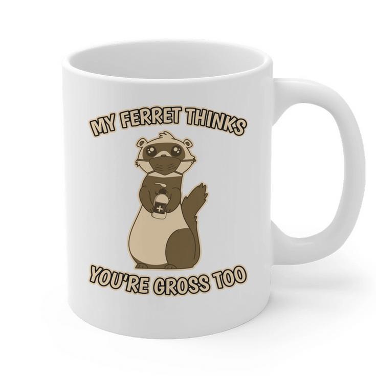 Ew People Ferret Saying Mask Introvert Ferrets Graphic Print Coffee Mug Ew People Ferret Saying Mask Introvert Ferrets Graphic Print Coffee Mug