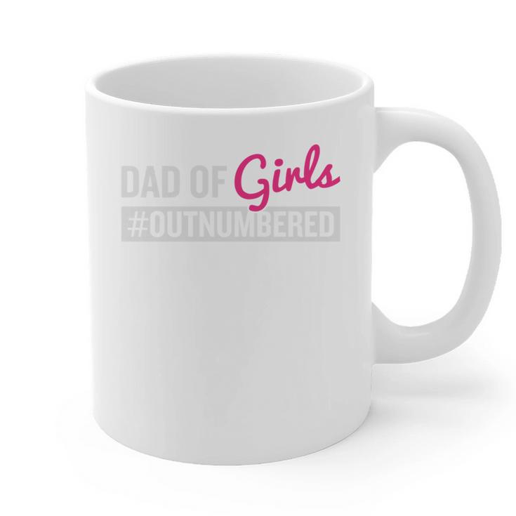 Father's Day Dad From Girl Outnumbered Graphic Print Coffee Mug