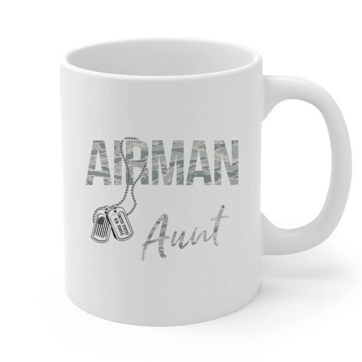 My Favorite Airman Calls Me Aunt US Air Force Graduation Graphic Print Coffee Mug