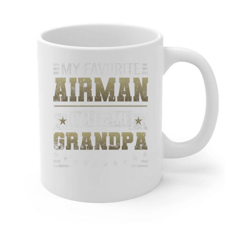 My Favorite Airman Calls Me Grandpa Airman Graduation Premium Graphic Print Coffee Mug