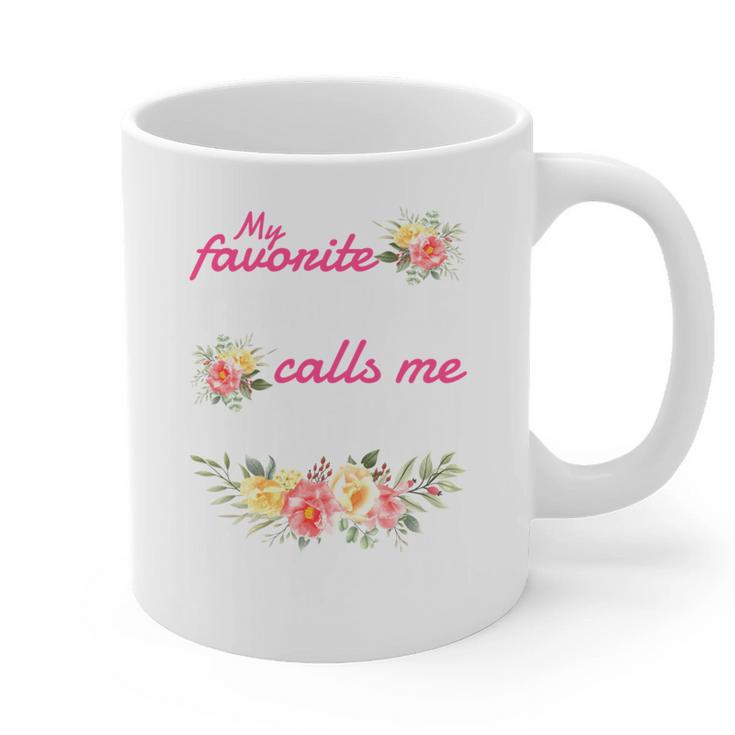 My Favorite Teacher Calls Me Mom Graduation Graphic Print Coffee Mug
