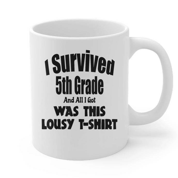 Fifth 5th Grade Graduation Shirt Child Graduate Education Graphic Print Coffee Mug