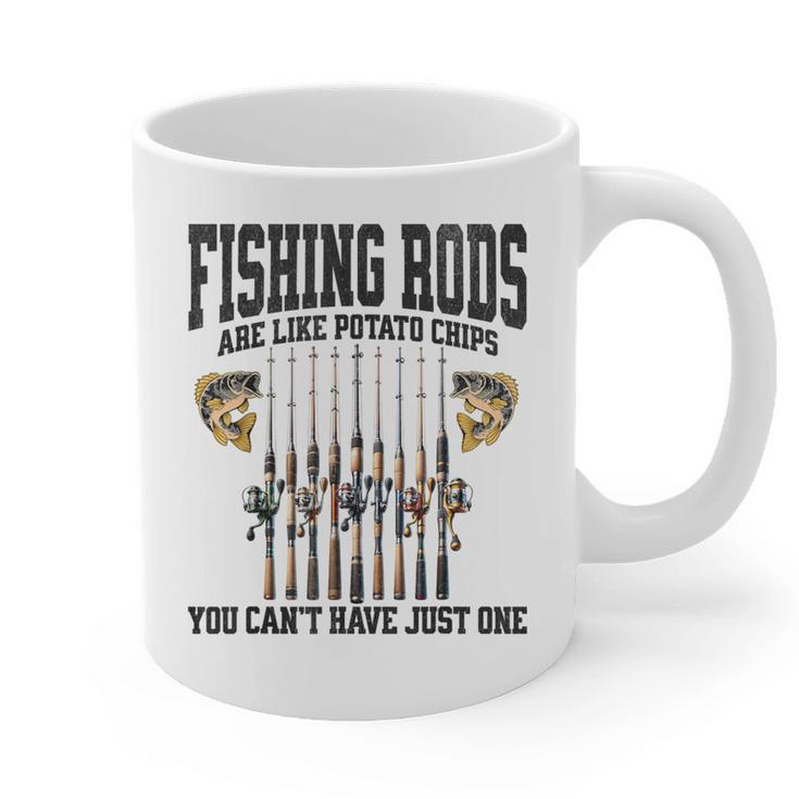 Fishing Tuna Bass Rod Fisherman Cool Dad Quote Graphic Print Coffee Mug