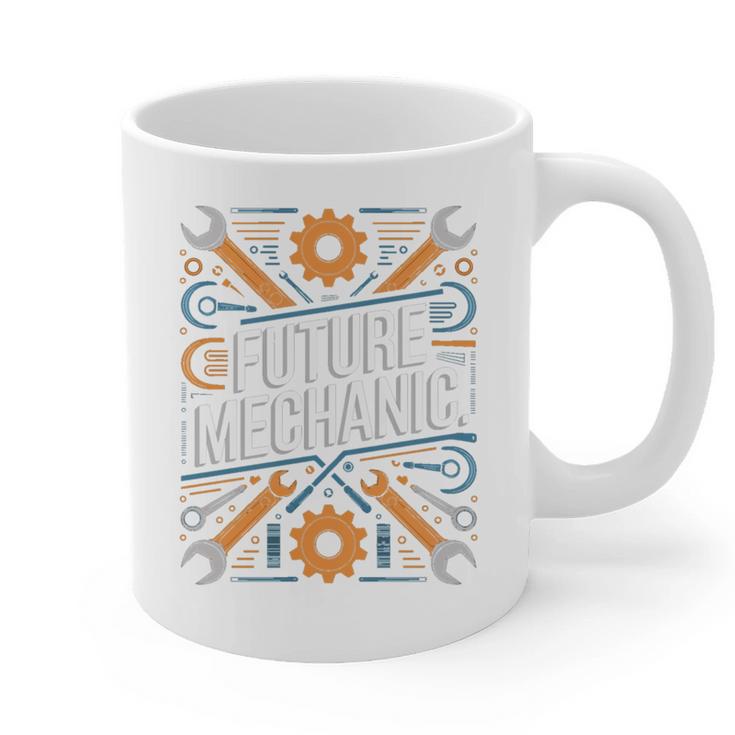 Future Mechanic Graduation School Kids Toddler Women Men Gag Graphic Print Coffee Mug