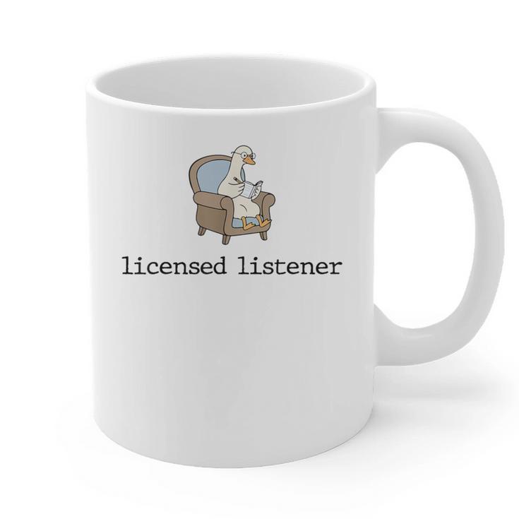 Goose Licensed Listener Psychology School Graduation Graphic Print Coffee Mug