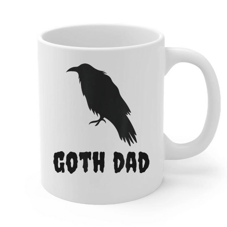 Goth Dad Gothic Bird Crow Emo Father's Day Graphic Print Coffee Mug