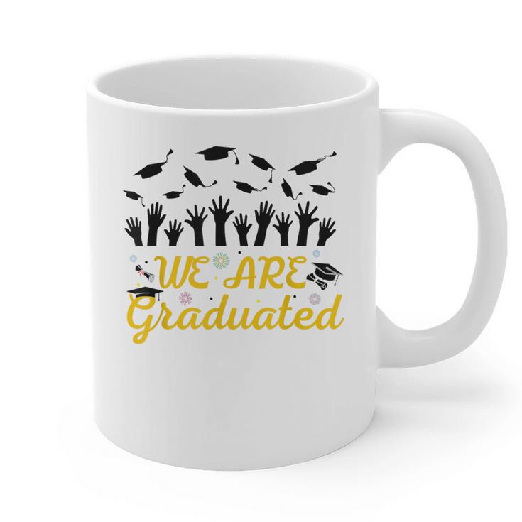We Are Graduated Graduation Class Of 2025 Family Crew Graphic Print Coffee Mug