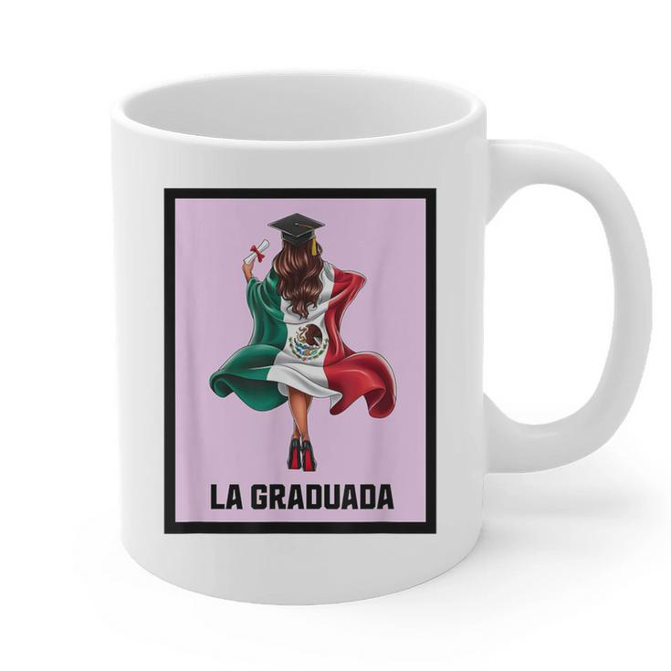 Graduation Latina Educated La Graduada Mexican Bingo Card Graphic Print Coffee Mug
