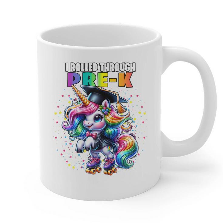 Graduation Pre-K Unicorn Roller Skate Girls Preschool Grad Graphic Print Coffee Mug