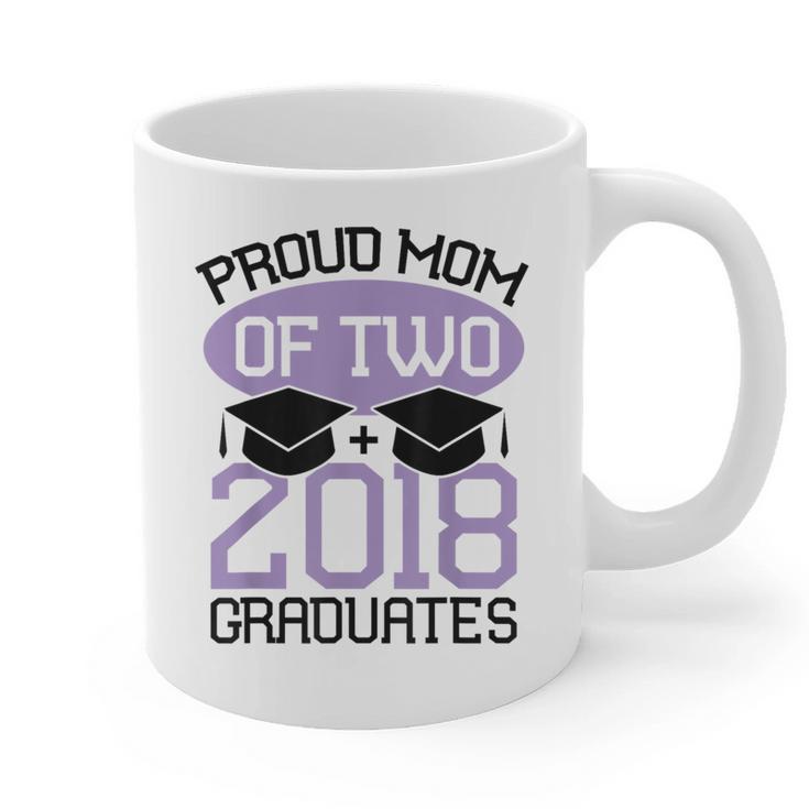 Graduation Shirt For Mom Of Twins Proud Mom Twins Tee Graphic Print Coffee Mug