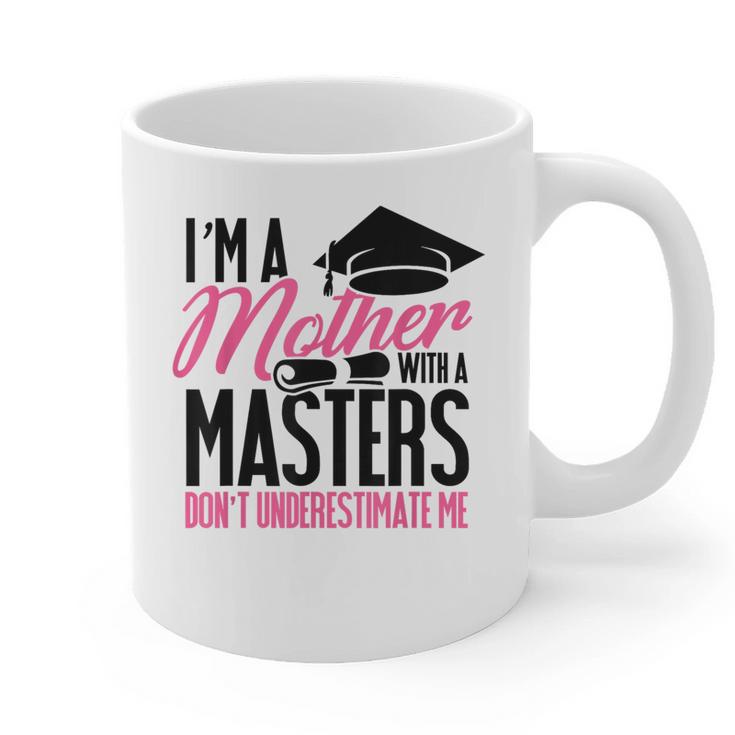 Graduation T Shirt For Mom Mother With A Master's Degree Tee Graphic Print Coffee Mug